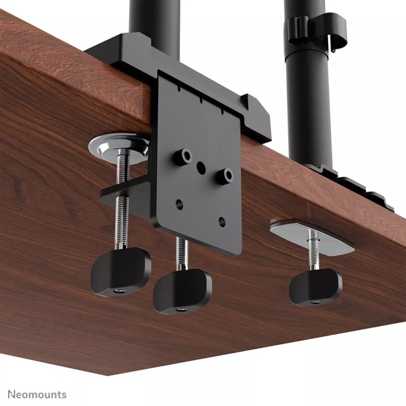 Neomounts DS60-600BL2-2 nelja monitori käsi 10–32-tollistele ekraanidele, VESA 75x75–100x100, maksimaalne koormus 8 kg, klamber/laualäbiviik, must