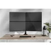 Neomounts DS60-600BL2-2 nelja monitori käsi 10–32-tollistele ekraanidele, VESA 75x75–100x100, maksimaalne koormus 8 kg, klamber/laualäbiviik, must