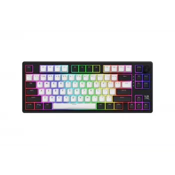 HATOR Skyfall 80 MAG ULTIMA 8K juhtmevaba klaviatuur Mängimine USB + RF juhtmevaba + Bluetooth QWERTY USA inglise Must, Valge