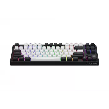 HATOR Skyfall 80 MAG ULTIMA 8K juhtmevaba klaviatuur Mängimine USB + RF juhtmevaba + Bluetooth QWERTY USA inglise Must, Valge