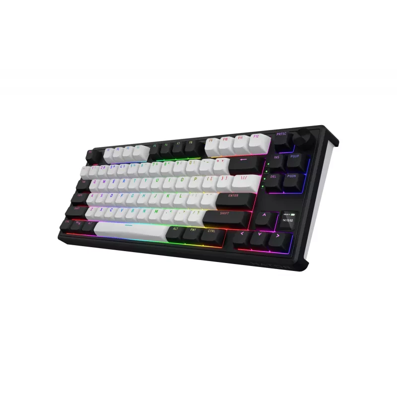 HATOR Skyfall 80 MAG ULTIMA 8K juhtmevaba klaviatuur Mängimine USB + RF juhtmevaba + Bluetooth QWERTY USA inglise Must, Valge