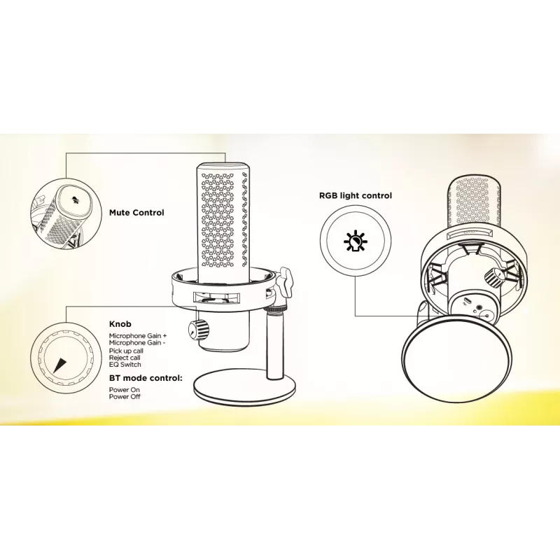 HATOR Dreamcast X, Must, taskuhäälingu mikrofon, -32 dB, 20 - 16000 Hz, 16 bit, 96 kHz, 70 dB
