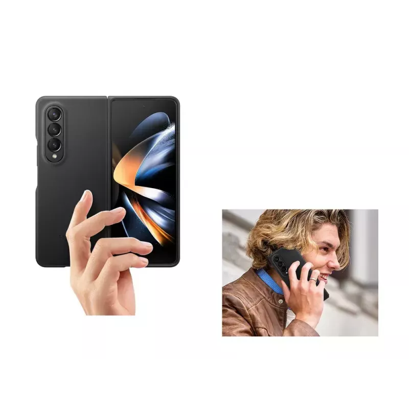 Mobiiltelefoni ümbris kate Samsung Galaxy Z Fold4 EF-VF936LBEGWW Nahk Must