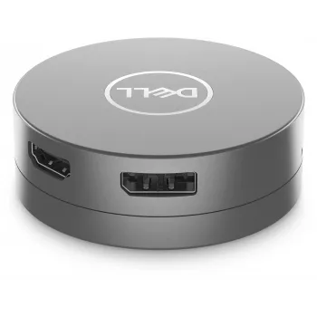 DELL 6-in-1 USB-C Multiport Adapter - DA305, Wired, USB 3.2 Gen 2 (3.1 Gen 2) USB-C, 10,100,1000 Mbit/s, Silver, 3840 x 2160 pixels, Dell