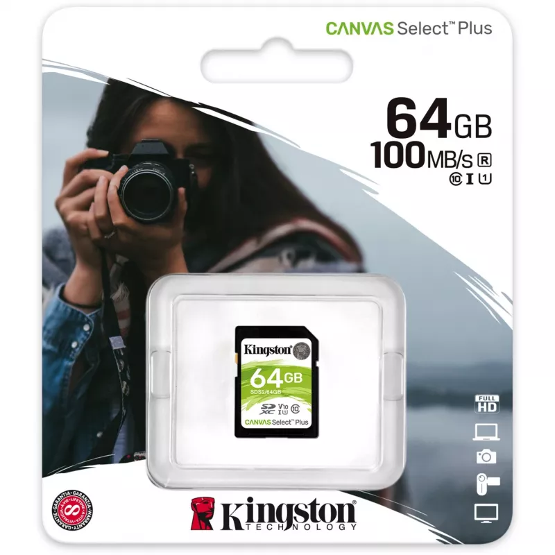 Mälu SDXC 64GB C10/SDS2/64GB Kingston