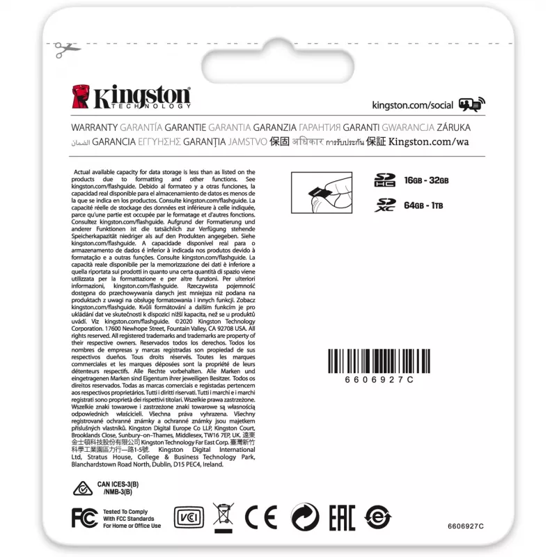 Mälu SDXC 64GB C10/SDS2/64GB Kingston