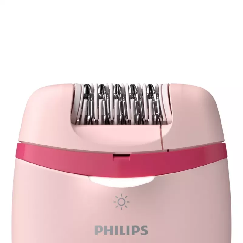Philips Satinelle Essential BRE285/00 juhtmega epilaator, valge/roosa