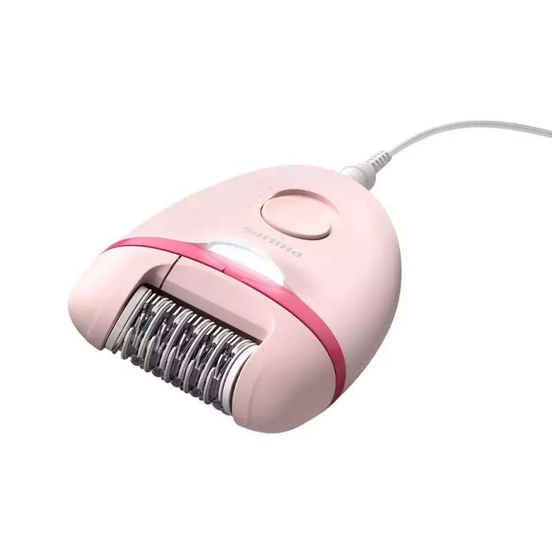 Philips Satinelle Essential BRE285/00 juhtmega epilaator, valge/roosa