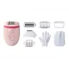 Philips Satinelle Essential BRE285/00 juhtmega epilaator, valge/roosa