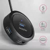 AXAGON HUE-P1AL Hub 4-pordiline USB 3.2 Gen 1 ÜMAR