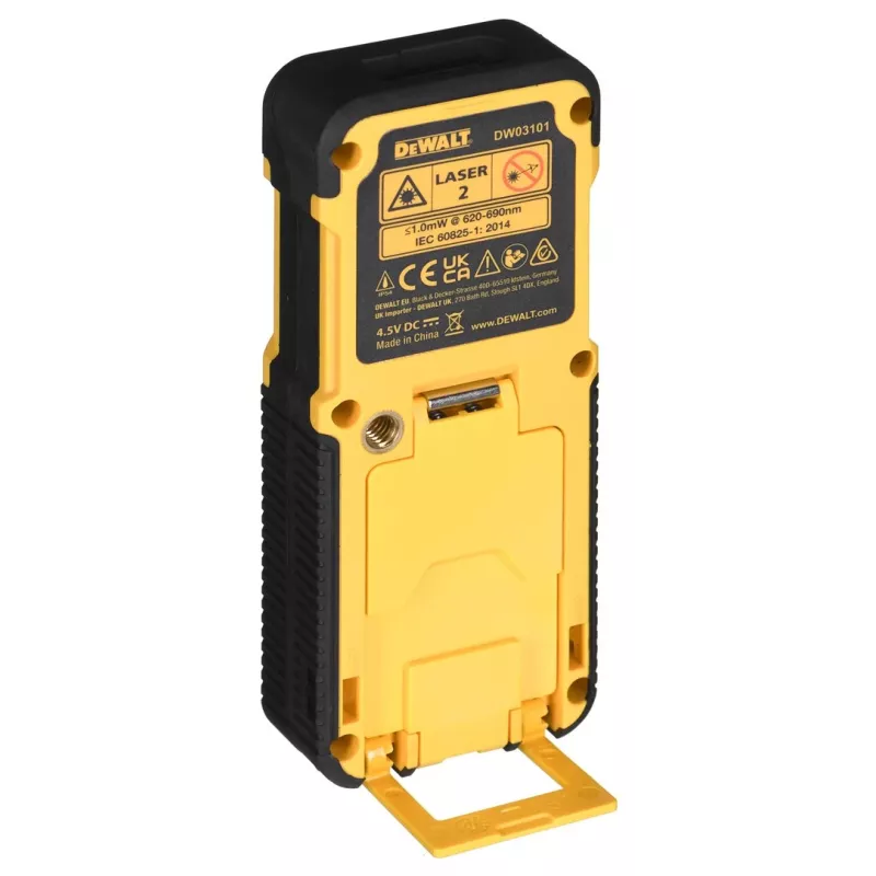 DeWALT DW03101 Laserkauge kaugusmõõtur Must, Kollane 100 m