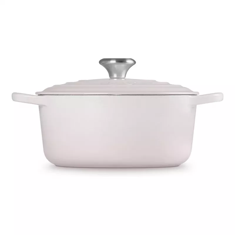 Le Creuset Signature malmpott 24 cm ümmargune kastrul merekarbi roosa