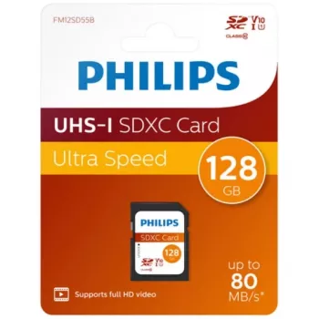 Mälukaart Philips 128 GB SDXC UHS-I FM12SD55B/00