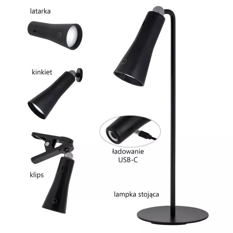 Activejet AJE-IDA 4IN1 mitmeotstarbeline lamp, must