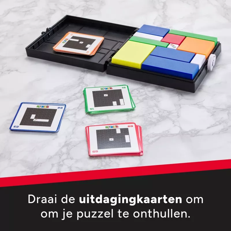 Rubik’s Cube Gridlock mäng, klassikalisest ajuvõimlemisest inspireeritud probleemilahendusmäng, näpumänguasi, täiskasvanutele ja lastele alates 7. eluaastast