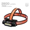 Peavõruga taskulamp AceBeam H35 — LED-pealamp, max 2600 lm, 170 m valgusvihk, IP68, 18650 3800 mAh, 216 h tööaeg
