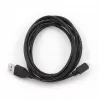 Gembird CCP-MUSB2-AMBM-0.1M USB-kaabel USB2 Micro-USB-le Must