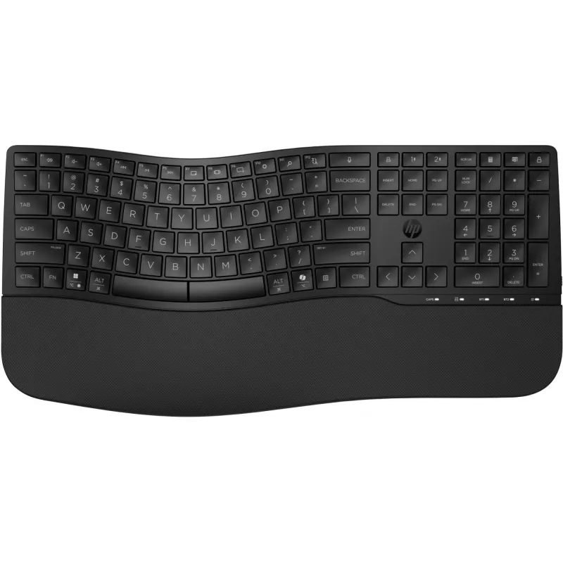HP 680 Comfort kaherežiimiline klaviatuur täissuuruses juhtmevaba Bluetooth must