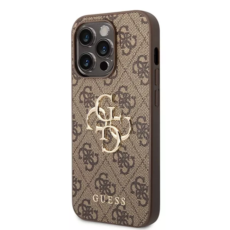 GUESS D?klas Guess GUHCP15L4GMGBR iPhone 15 Pro 6.1 ruda | ruda hardcase 4G Big Metal Logo