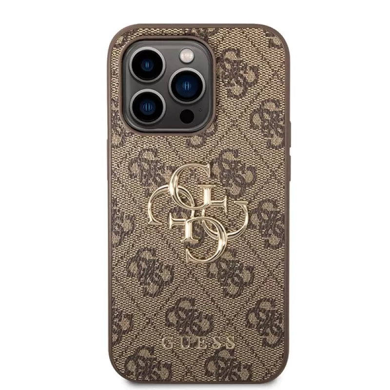 GUESS D?klas Guess GUHCP15L4GMGBR iPhone 15 Pro 6.1 ruda | ruda hardcase 4G Big Metal Logo