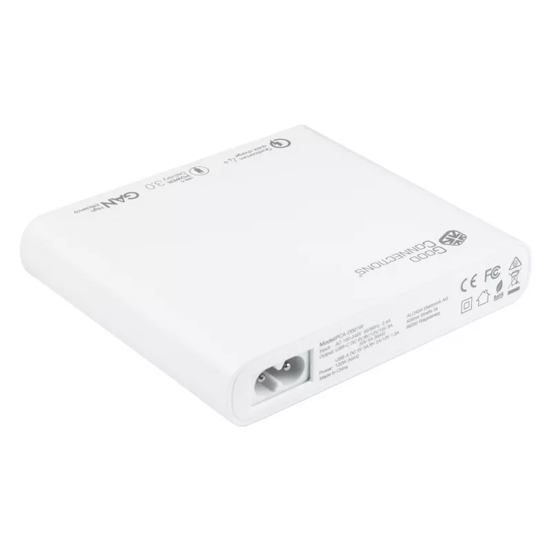 Mobiilseadme laadija Alcasa PCA-D001W Universal Valge AC kiirlaadimine