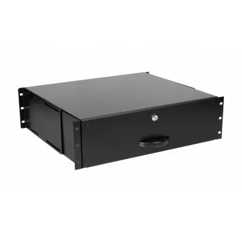 Sahtliüksus Equip Lukustatav Sahtel 19' 3U RAL9005 Must