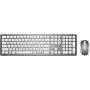 Juhtmevaba klaviatuuri ja optilise hiire komplekt MediaRange MROS135 QWERTZ hõbedane — juhtmevaba komplekt, QWERTZ-paigutus, hõbedane