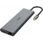 Akasa AK-CBCA28-18BK sülearvuti dokkimisjaam ja pordireplikaator juhtmega USB 3.2 Gen 1 (3.1 Gen 1) USB-C must - hall (AK-CBCA28-18BK)