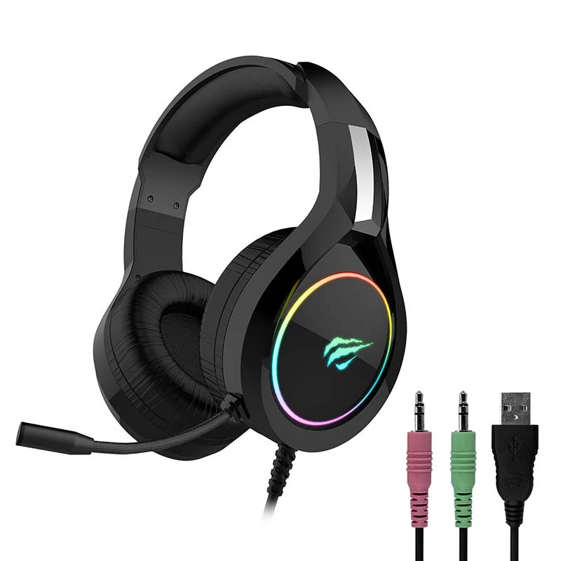 Mängukõrvaklapid Havit GAMENOTE H2232D RGB USB+3.5mm