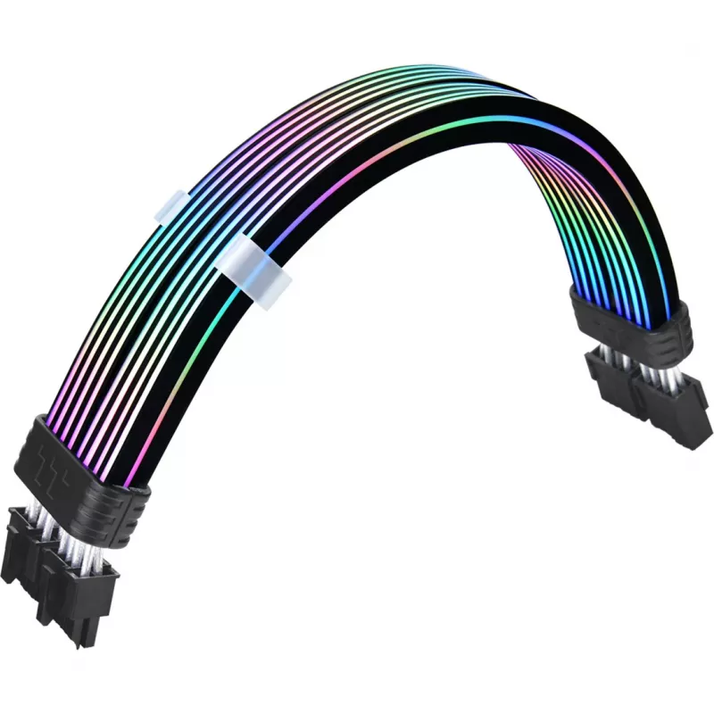 Ribbon kaabel THERMALTAKE AC-082-CN1NAN-A1 8-pin female-to-female, must, 0,272 m