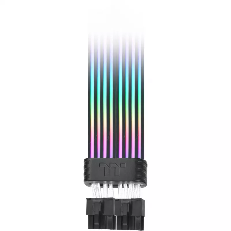 Ribbon kaabel THERMALTAKE AC-082-CN1NAN-A1 8-pin female-to-female, must, 0,272 m
