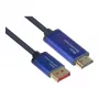 Video kaabliadapter Alcasa 4860-SF030B 3m DisplayPort HDMI Must Blue