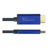 Video kaabliadapter Alcasa 4860-SF030B 3m DisplayPort HDMI Must Blue