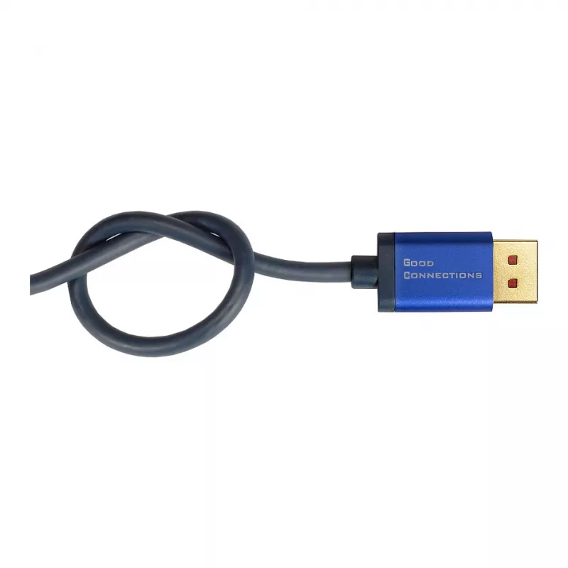 Video kaabliadapter Alcasa 4860-SF030B 3m DisplayPort HDMI Must Blue