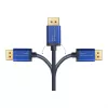 Video kaabliadapter Alcasa 4860-SF030B 3m DisplayPort HDMI Must Blue