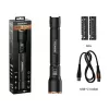 Taskulamp Duracell DF4000R must — käeshoitav laetav taskulamp, kompaktne disain