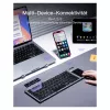 Inateck KB06101_STEEL GRAY klaviatuur Kodune RF-juhtmevaba + Bluetooth QWERTZ Inglise Must