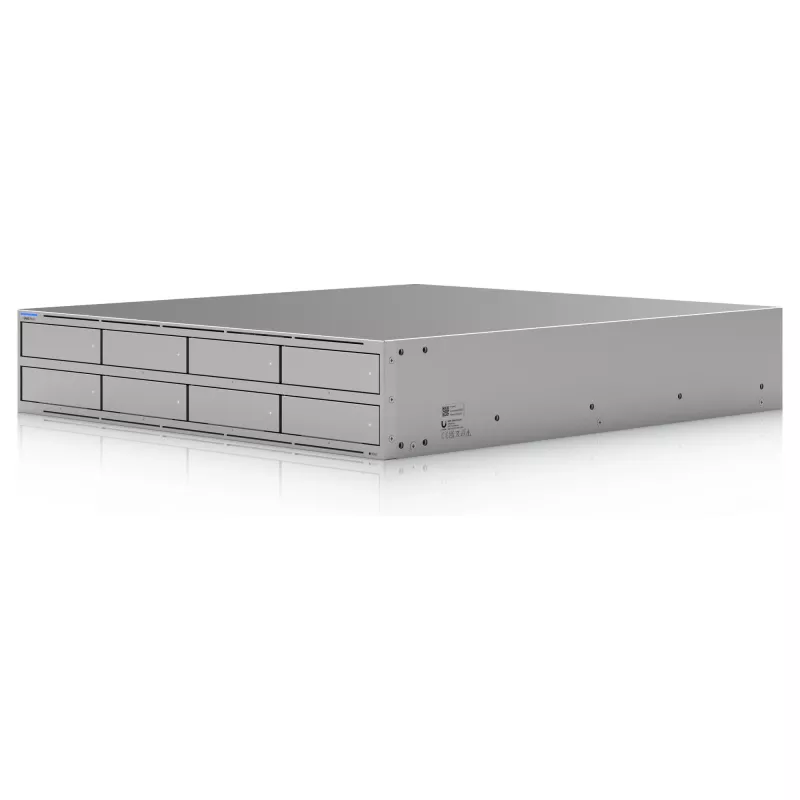 Ubiquiti UniFi UNAS Pro 8 võrgusalvesti, 2HE, rackmount, 10 Gbps, 8x HDD / 2x M.2 pesa UniFi integratsioonid (UNAS-PRO-8)