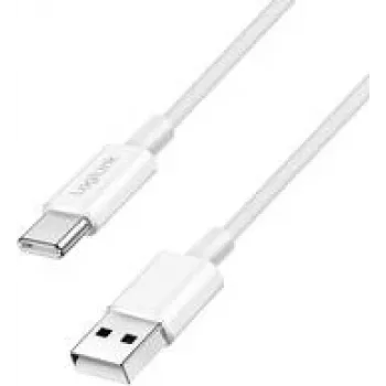 LogiLink USB 2.0 USB-C kaabel C/m> A/m nailon 60W valge - kaabel - digitaalne/andmeside (CU0322)