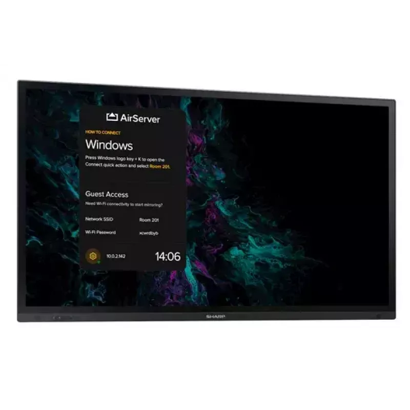 Interaktiivne lameekraan Sharp PN-LA862 86-tolline 4K Ultra HD puutetundlik must
