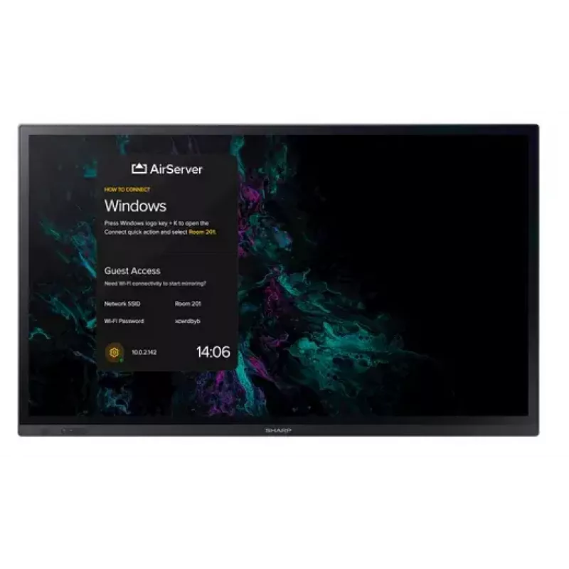 Interaktiivne lameekraan Sharp PN-LA862 86-tolline 4K Ultra HD puutetundlik must