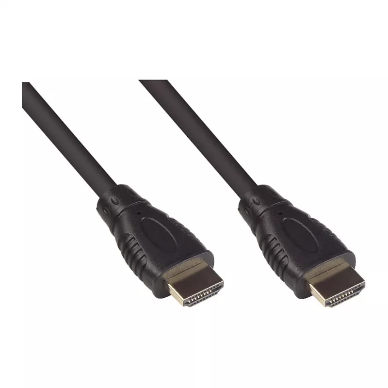 Good Connections ühenduskaabel HDMI 2.0b 4K UHD a60Hz 18 Gbit/s kullatud kontaktidega must 1 - Digitaalne/Kuvar/Video