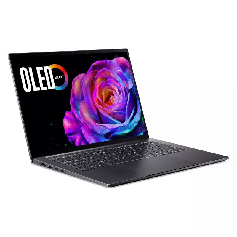 Sülearvuti Acer Swift X 14 OLED SFX14-73G-975F NX.J81EG.004 — 14,5 tolli 2880×1800, Intel Core Ultra 9 285H, 2TB SSD, GeForce RTX 5070, HDMI/USB-C, Windows 11 Home