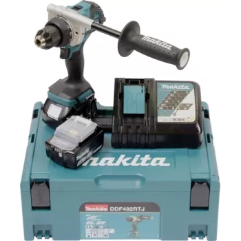 Juhtmeta akutrell Makita DDF492RTJ 18 V kahe akuga