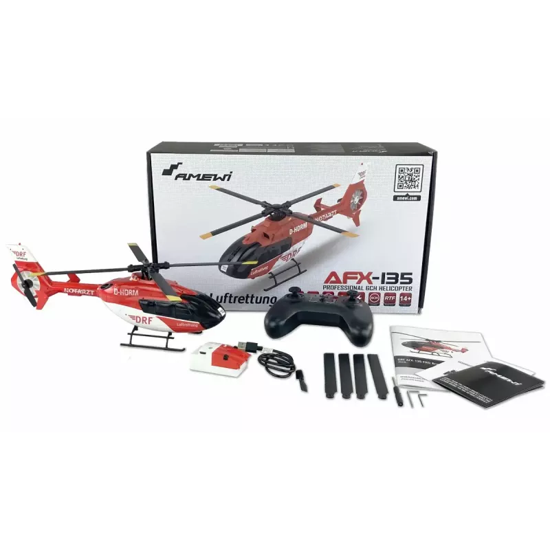 Amewi AFX-135 raadio teel juhitav (RC) mudelhelikopter, elektrimootoriga 1:32