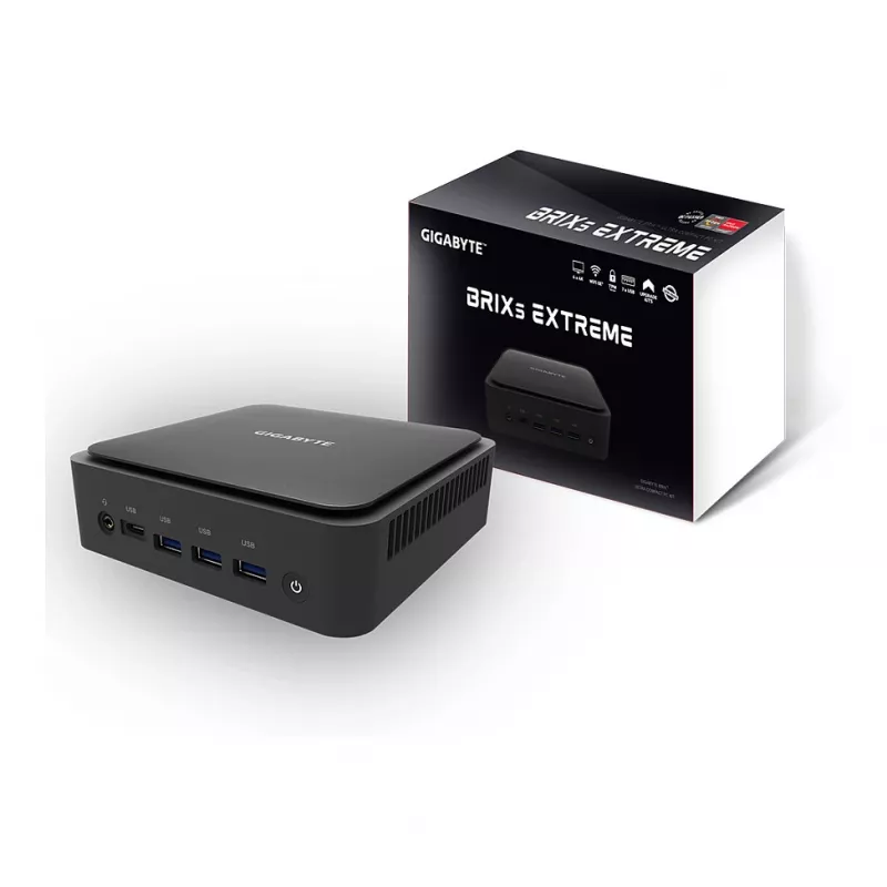 Barebone PC GIGABYTE BRIX GB-BER7-8840 – AMD Ryzen 7, sisaldab 8 GB muutmälu