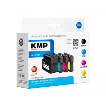 Kassetikomplekt KMP C2P42AE HP 932XL + 933XL must ja värviline