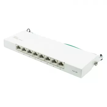 Patch Panel Alcasa GC-N0119 0.5U 10 Gigabit Ethernet RJ-45 Cat6a