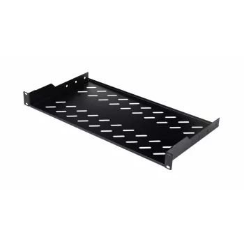 Riiuli riiul EQUIP Fixed Shelf 19-tolline, 1U, 400 mm sügavus, must, 485 mm laius
