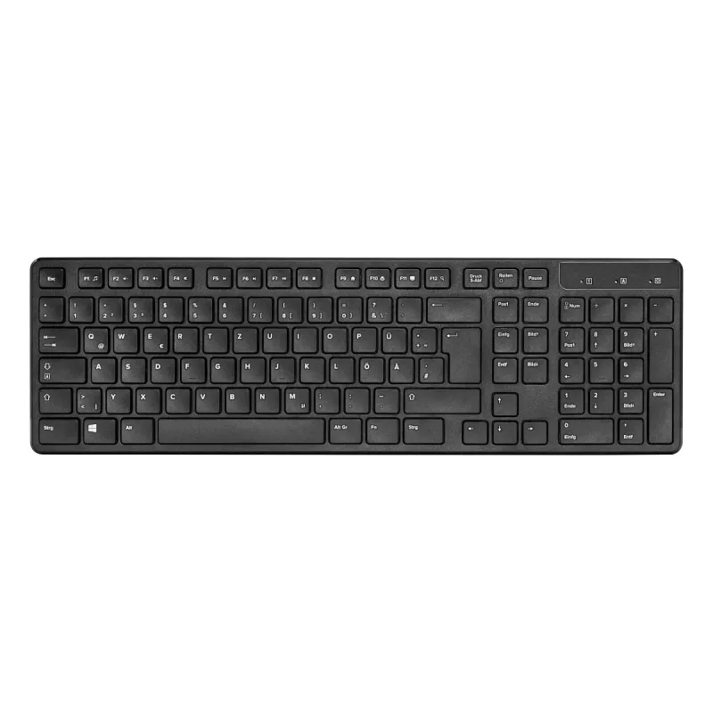 Juhtmevaba lauakomplekt Speedlink SIGNIUM SL-640303-BK Must — DE paigutus, juhtmevaba klaviatuur ja hiir